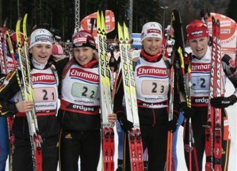 HAUSWALD Simone, NEUNER Magdalena, WILHELM Kati, LANG Kathrin