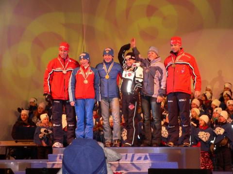 BJOERNDALEN Ole Einar, HANEVOLD Halvard, TCHOUDOV Maxim, AKHATOVA Albina, HENKEL Andrea, KHVOSTENKO Oksana