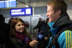 Meeting of the biathlon team of Ukraine. Kyiv, Boryspil airport, 21.03.2011