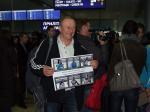 Meeting of the biathlon team of Ukraine. Kyiv, Boryspil airport, 21.03.2011