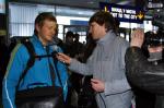 Meeting of the biathlon team of Ukraine. Kyiv, Boryspil airport, 21.03.2011