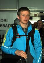 Meeting of the biathlon team of Ukraine. Kyiv, Boryspil airport, 21.03.2011