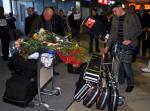 Meeting of the biathlon team of Ukraine. Kyiv, Boryspil airport, 21.03.2011