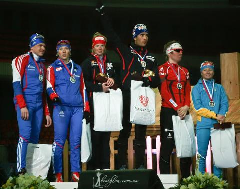 SVENDSEN Emil Hegle, TCHEREZOV Ivan, SEMERENKO Vita, ZAITSEVA Olga, DORIN HABERT Marie, FOURCADE Martin