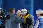 Sochi 2014. Women\'s sprint award ceremony