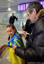 Meeting the ukrainian team in the airport Meeting the ukrainian team in the airport