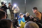 Meeting the ukrainian team in the airport Meeting the ukrainian team in the airport