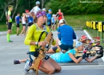 Ukrainian women biathlon team training in Otepaa (July 2014)