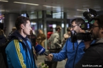 Meeting ukrainian team in the airport (23.03.2015)