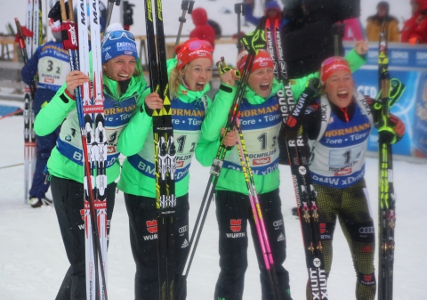 HILDEBRAND Franziska, HAMMERSCHMIDT Maren, DAHLMEIER Laura, HINZ Vanessa