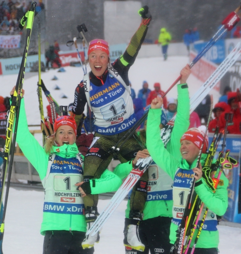 HILDEBRAND Franziska, HAMMERSCHMIDT Maren, DAHLMEIER Laura, HINZ Vanessa