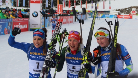 DOMRACHEVA Darya, WIERER Dorothea, DAHLMEIER Laura