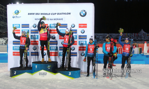 BOE Tarjei, FOURCADE Martin, PIDRUCHNUY Dmytro, DESTHIEUX Simon, LOGINOV Alexandr, BOE Johannes Thingnes