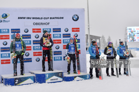 PEIFFER Arnd, FOURCADE Martin, HOFER Lukas, DESTHIEUX Simon, LOGINOV Alexandr, BOE Johannes Thingnes