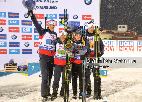 ECKHOFF Tiril, CHRISTIANSEN Vetle Sjastad, BOE Johannes Thingnes, OLSBU ROEISELAND Marte