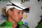 Ufa 2012. Summer world biathlon championship. Press conference after mixed relay