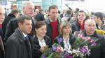 Meeting the ukrainian team in the airport after the world championship