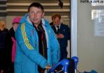Meeting the ukrainian team in airport Kyiv