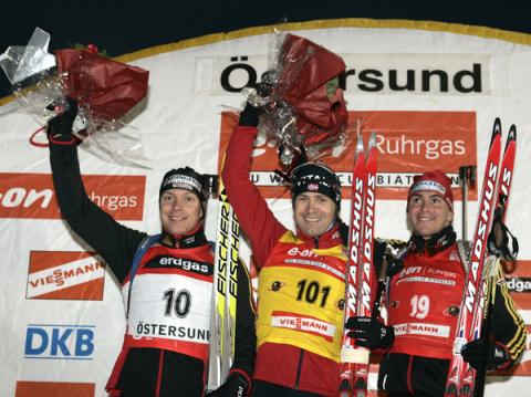   BIRNBACHER Andreas -  BJOERNDALEN Ole Einar   GREIS Michael 