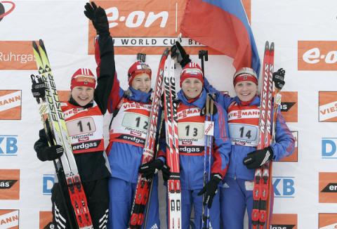   ANISIMOVA Olga  - BOGALIY-TITOVETS Anna   SOROKINA Natalia   MALGINA Irina 