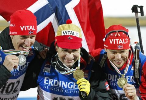   BERGER Lars -  BJOERNDALEN Ole Einar   HANEVOLD Halvard 