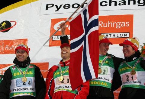   BERGER Lars -  BJOERNDALEN Ole Einar   HANEVOLD Halvard   SVENDSEN Emil Hegle 