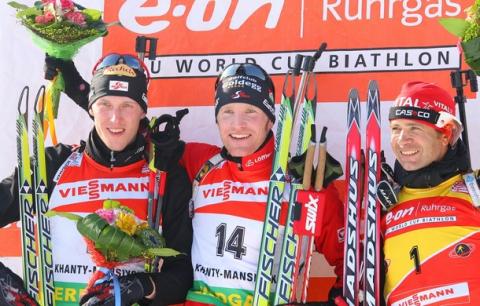 -  BJOERNDALEN Ole Einar   EDER Simon   LANDERTINGER Dominik 