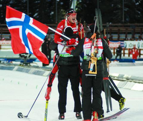 -  BJOERNDALEN Ole Einar   BERGER Tora -  FLATLAND Ann Kristin   BOE Tarjei 