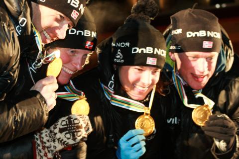 -  BJOERNDALEN Ole Einar   BERGER Tora -  FLATLAND Ann Kristin   BOE Tarjei 