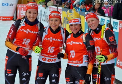   HENKEL Andrea   HILDEBRAND Franziska   DAHLMEIER Laura   PREUSS Franziska 