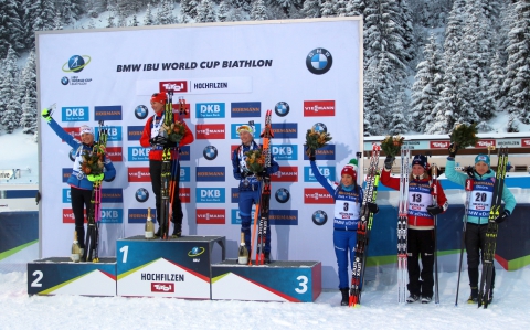   MAKARAINEN Kaisa   KUZMINA Anastasia   DOMRACHEVA Darya   DZHIMA Yuliia   WIERER Dorothea    OLSBU ROEISELAND Marte 