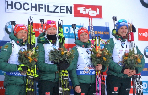   HILDEBRAND Franziska   HAMMERSCHMIDT Maren   DAHLMEIER Laura   HINZ Vanessa 