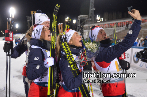   BOE Tarjei   ECKHOFF Tiril    BOE Johannes Thingnes -  TANDREVOLD Ingrid Landmark 