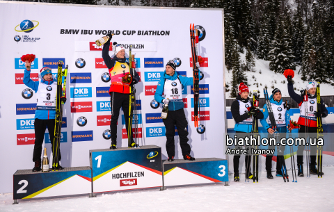   FAK Jakov   BOE Tarjei   DESTHIEUX Simon   LOGINOV Alexandr    BOE Johannes Thingnes   JACQUELIN Emilien 