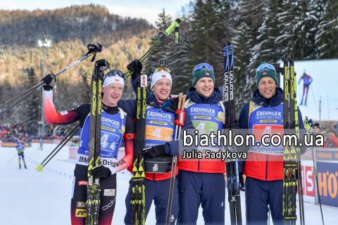   BOE Tarjei -  BIRKELAND Lars Helge -  CHRISTIANSEN Vetle Sjastad    BOE Johannes Thingnes 