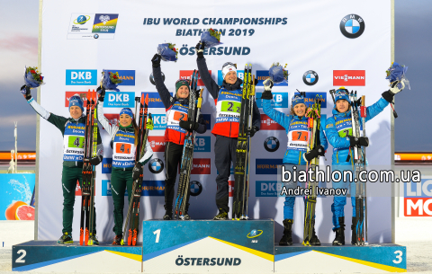   HOFER Lukas   WIERER Dorothea    BOE Johannes Thingnes    OLSBU ROEISELAND Marte   OEBERG Hanna   SAMUELSSON Sebastian 