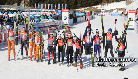   SEMERENKO Vita   BILOSYUK Olena   DZHIMA Yuliia   ECKHOFF Tiril   HORCHLER Karolin   SOLEMDAL Synnoeve   MERKUSHYNA Anastasiya    OLSBU ROEISELAND Marte   PREUSS Franziska   HINZ Vanessa -  TANDREVOLD Ingrid Landmark  - HERRMANN-WICK Denise 