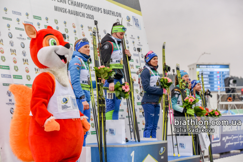   HOEGBERG Elisabeth   LESHCHENKO Iryna   MERKUSHYNA Anastasiya   KRUCHINKINA Elena   REZTSOVA  Kristina   COLOMBO Caroline 