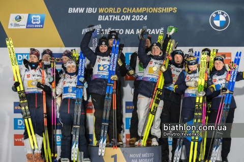   BOE Tarjei    BOE Johannes Thingnes    FILLON MAILLET Quentin   OEBERG Hanna  - BRAISAZ-BOUCHET Justine   SIMON Julia   PONSILUOMA Martin -  TANDREVOLD Ingrid Landmark   SAMUELSSON Sebastian -  KNOTTEN Karoline Offigstad    OEBERG Elvira Karin   PERROT Eric 