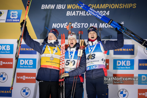 -  CHRISTIANSEN Vetle Sjastad    BOE Johannes Thingnes   LAEGREID Sturla Holm 