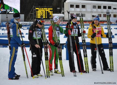   BERGER Tora   EKHOLM Helena   MAKARAINEN Kaisa   NEUNER Magdalena   DOMRACHEVA Darya 