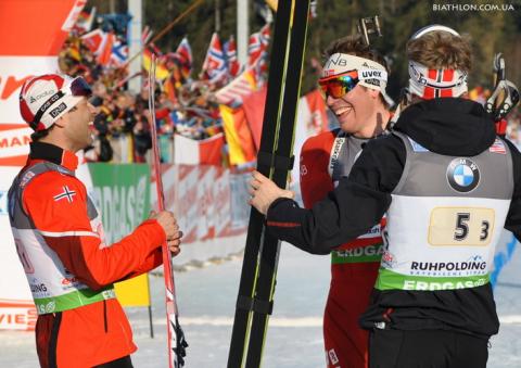 -  BJOERNDALEN Ole Einar   SVENDSEN Emil Hegle   BOE Tarjei 