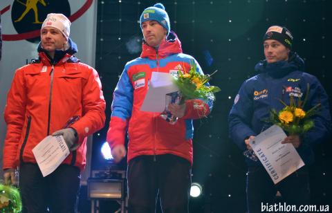 -  BJOERNDALEN Ole Einar   MALYSHKO Dmitry   BOEUF Alexis 