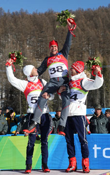 BJOERNDALEN Ole Einar, GREIS Michael, HANEVOLD Halvard