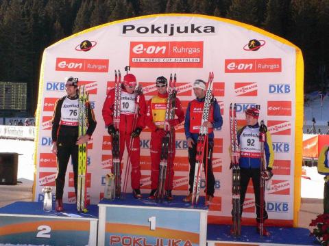 BJOERNDALEN Ole Einar, DEFRASNE Vincent, SEDNEV Serguei, SVENDSEN Emil Hegle, WOLF Alexander