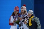 Sochi 2014. Women\'s sprint award ceremony