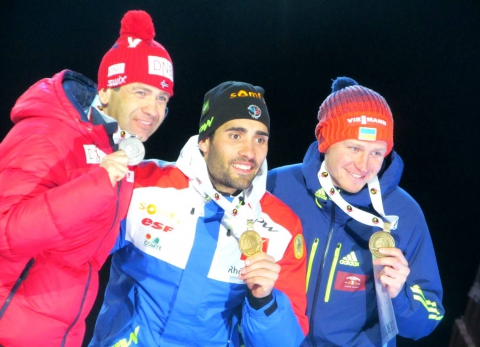 BJOERNDALEN Ole Einar, SEMENOV Serhiy, FOURCADE Martin