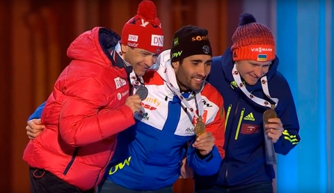 BJOERNDALEN Ole Einar, SEMENOV Serhiy, FOURCADE Martin