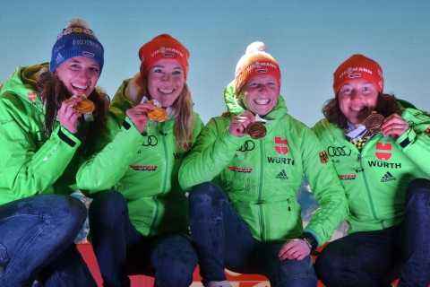 HILDEBRAND Franziska, HAMMERSCHMIDT Maren, DAHLMEIER Laura, HINZ Vanessa