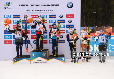 MAKARAINEN Kaisa, ECKHOFF Tiril, WIERER Dorothea, YURLOVA-PERCHT Ekaterina, GESTBLOM (PERSSON) Linn, HERRMANN-WICK Denise